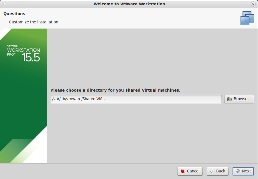 instalar VMware en Fedora 31